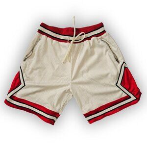 MNML.LA CLASSIC RED WHITE ATHLETIC SHORTS SIZE LARGE